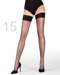 Caresse stay-up microdots 15